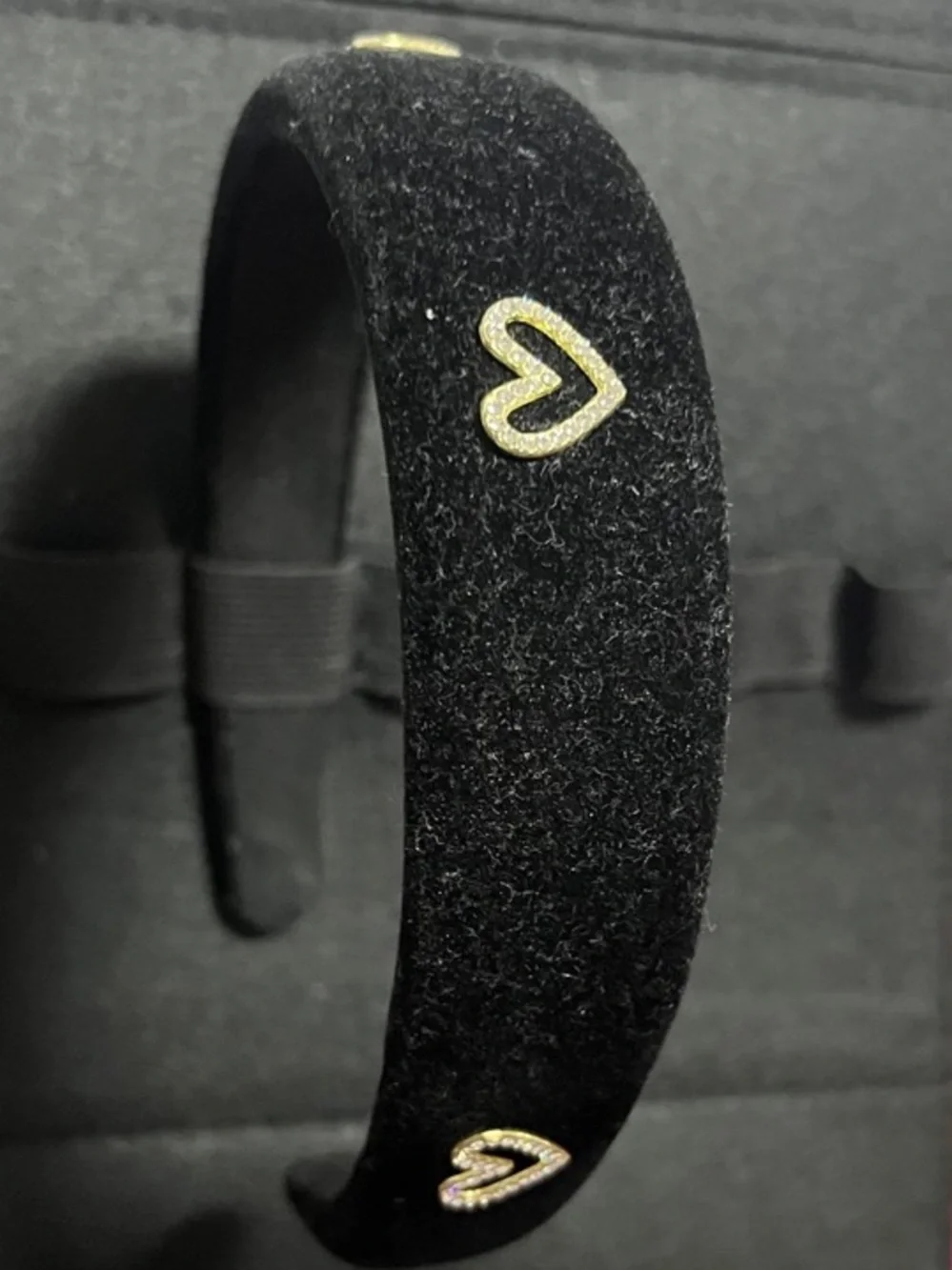 Black Heart Accent Headband - Unbranded